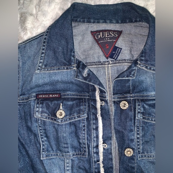 Vintage GUESS Bell Sleeve Jean Jacket - Picture 3 of 8